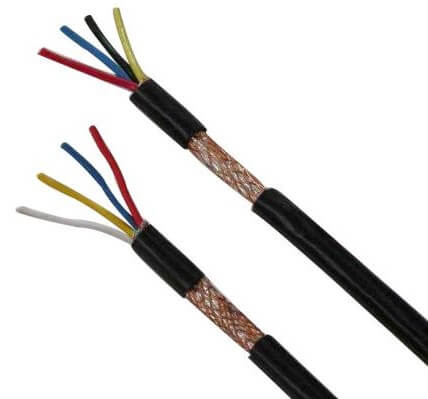 300/500v 4 core 0.5mm 0.75mm 1.5mm 2.5mm Flexible RVVP Shielded PVC Insulated Multi-core Copper Conductor Wire Braided Screened Flexible Wire Cable