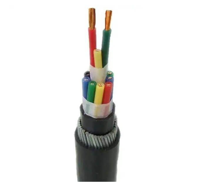 Multi Conductor 2.5 mm2 Copper Wire braid Shielded Cable Flame Retardant PVC insulated PVC sheathed 4 core 6 core 7 core 12 core SWA armored Flexible control cable