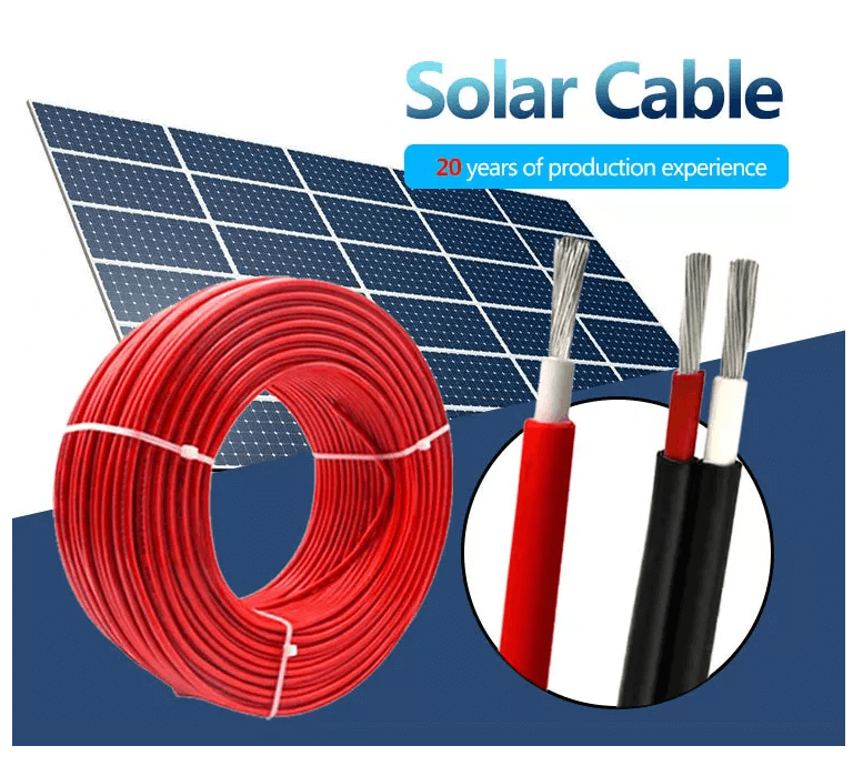 China 2 Core 1.5mm2 XLPE Insulated Copper 2x1.5mm Twin DC Solar PV Cable for Solar Panel